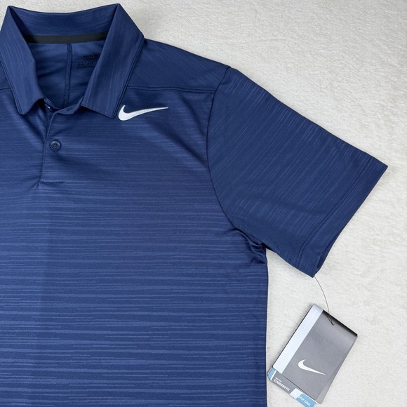 Nike Golf Dri-Fit Tour Texture Mens Polo Short Sleeve Shirt 915876-410-NWT Sm - Picture 4 of 16